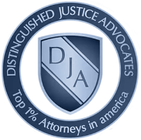 Distinguished Justice Advocates - Top 1% Attorneys in America Badge