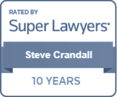 Super Lawyers 10 Years - Steve Crandall Badge